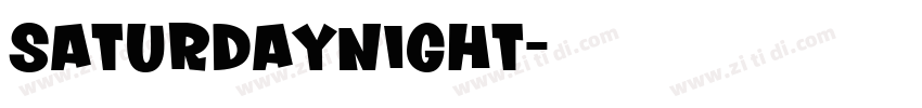 Saturdaynight字体转换