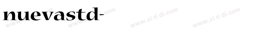 nuevastd字体转换