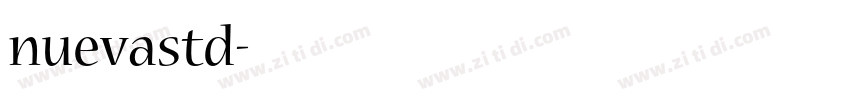 nuevastd字体转换