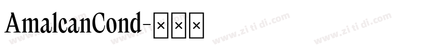 AmalcanCond字体转换