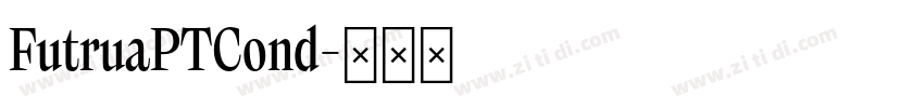 FutruaPTCond字体转换