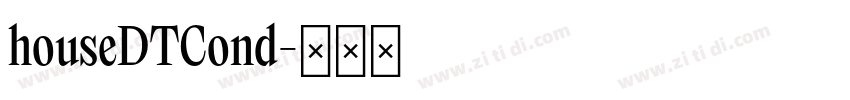 houseDTCond字体转换