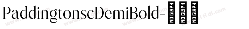 PaddingtonscDemiBold字体转换