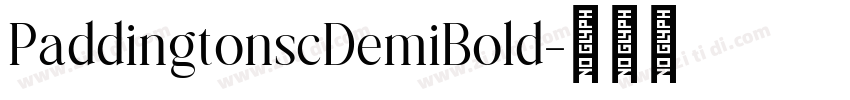 PaddingtonscDemiBold字体转换