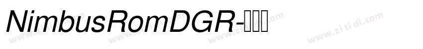 NimbusRomDGR字体转换
