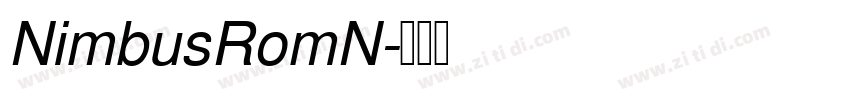 NimbusRomN字体转换