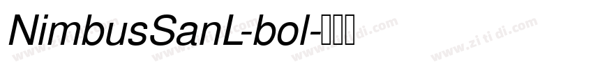 NimbusSanL-bol字体转换