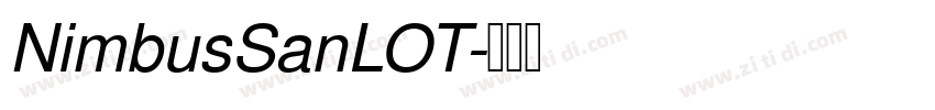 NimbusSanLOT字体转换
