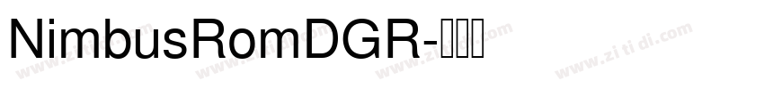 NimbusRomDGR字体转换