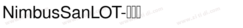 NimbusSanLOT字体转换