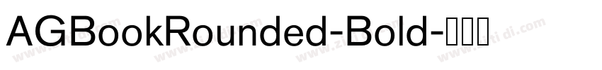 AGBookRounded-Bold字体转换