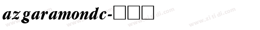 azgaramondc字体转换