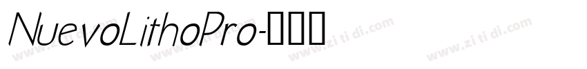 NuevoLithoPro字体转换