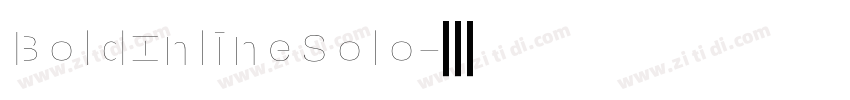 BoldInlineSolo字体转换 BoldInlineSolo字体转换