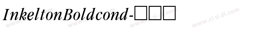 InkeltonBoldcond字体转换