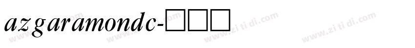 azgaramondc字体转换