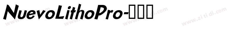 NuevoLithoPro字体转换