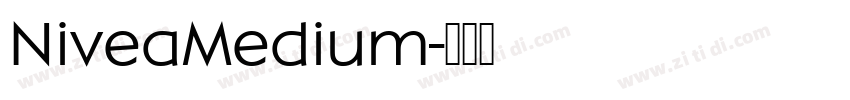 NiveaMedium字体转换