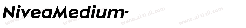 NiveaMedium字体转换