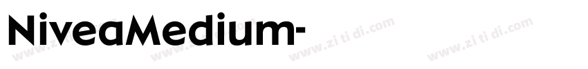NiveaMedium字体转换