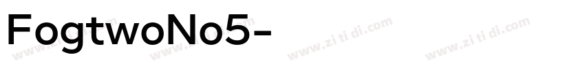 FogtwoNo5字体转换