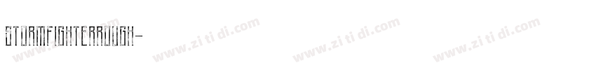 StormFighterRough字体转换