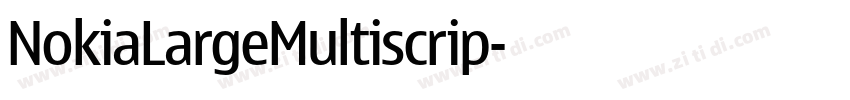 NokiaLargeMultiscrip字体转换 NokiaLargeMultiscrip字体转换