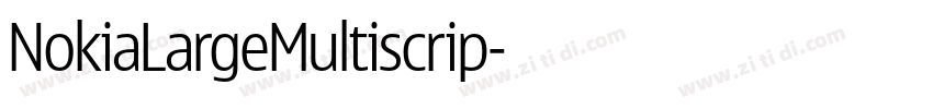 NokiaLargeMultiscrip字体转换 NokiaLargeMultiscrip字体转换