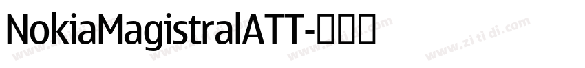NokiaMagistralATT字体转换