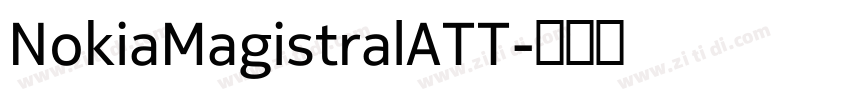 NokiaMagistralATT字体转换