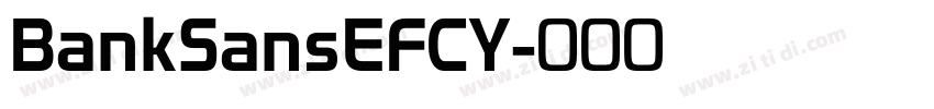 BankSansEFCY字体转换