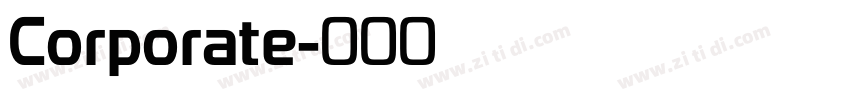 Corporate字体转换