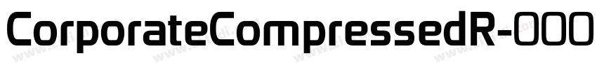 CorporateCompressedR字体转换
