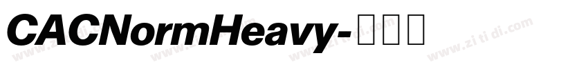 CACNormHeavy字体转换