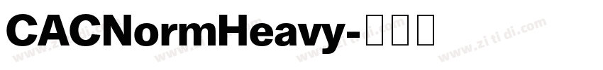 CACNormHeavy字体转换