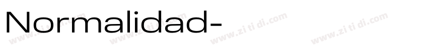 Normalidad字体转换 Normalidad字体转换