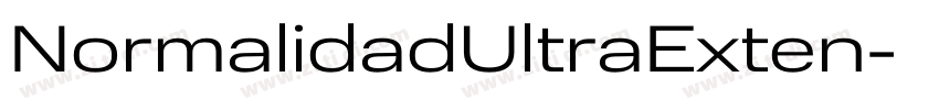 NormalidadUltraExten字体转换