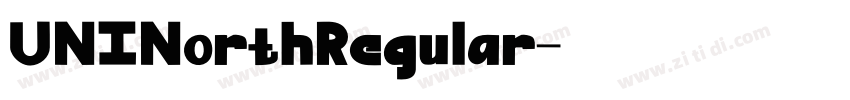 UNINorthRegular字体转换