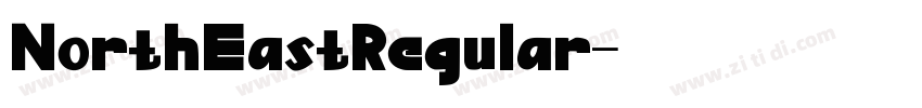 NorthEastRegular字体转换