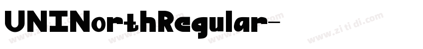 UNINorthRegular字体转换