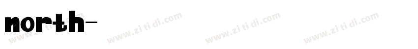 north字体转换