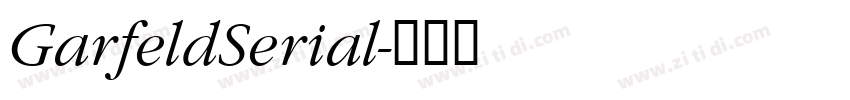 GarfeldSerial字体转换 GarfeldSerial字体转换