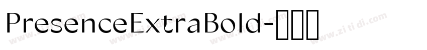 PresenceExtraBold字体转换