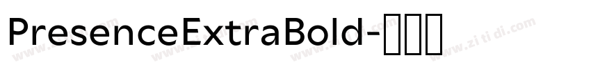 PresenceExtraBold字体转换