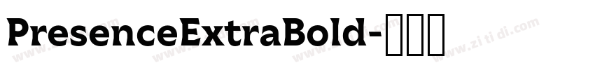PresenceExtraBold字体转换
