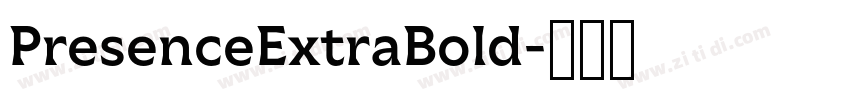 PresenceExtraBold字体转换