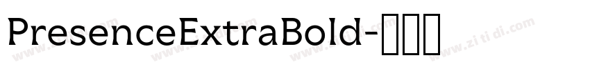 PresenceExtraBold字体转换
