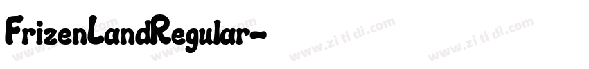 FrizenLandRegular字体转换
