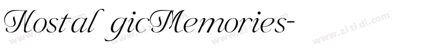 NostalgicMemories字体转换 NostalgicMemories字体转换