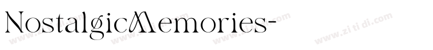 NostalgicMemories字体转换 NostalgicMemories字体转换